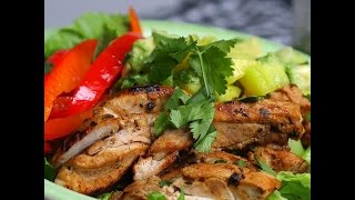 Cilantro Lime Chicken Salad with Mango Avocado Salsa [upl. by Zales]