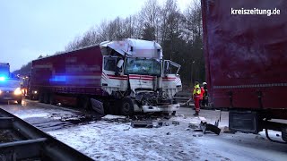 Tödlicher LastwagenUnfall auf A1 bei Wildeshausen [upl. by Rehttam]