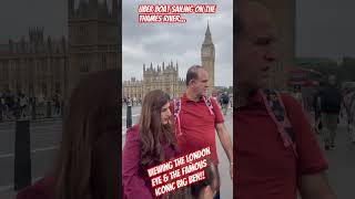 Uber boat sailingriver Thames… music satisfiyingviewtrendinguberboatthamesriverlondoneyeasmr [upl. by Ham]