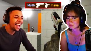 Maya gets ROLLED by Myth in CS [upl. by Celtic]