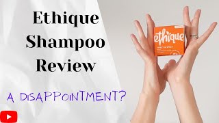 Ethique Shampoo Review A Disappointment [upl. by Kiyohara]