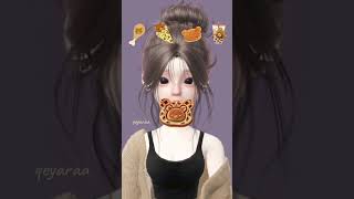 Rilakkuma brown food🐻🤎 mukbang asmreating shorts zepeto rilakkuma emojifood [upl. by Fitton]