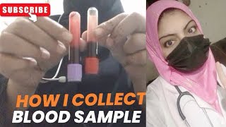 How i collect blood sample  iRishabhSaab the nurse anila shahzadi [upl. by Shannah]