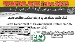 WAPDA AJK Jobs 2023 Pakistan Jobs  AJK jobs 2023 [upl. by Nahgem85]