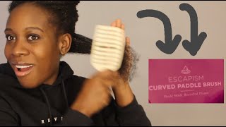 HomeBargainsUK Paddle brush REVIEWEscapism CURVED paddle brush review4C HAIR DETANGLING BRUSH [upl. by Poland]