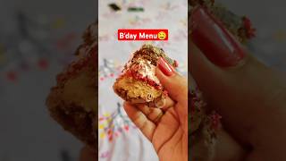 Bday Menu 🤤।। shorts food youtubeshorts music song menu love foodie shortsfeed [upl. by Atnahc]