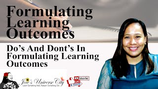 How To Formulate Learning Outcomes  Strategies In Formulating Learning Outcomes [upl. by Jehius225]