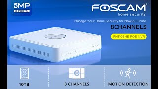 How to Set up the Foscam 5MP HD PoE Camera System 3 Mins [upl. by Abby]