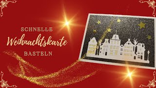 Weihnachtskarte  Weihnachtlicher Nachthimmel [upl. by Nylirehc]