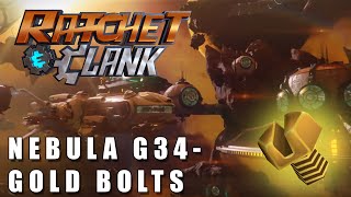 Ratchet And Clank PS4 Gold Bolts  Nebula G34 [upl. by Atinet636]