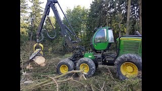 John Deere 1470E IT4  H480C  Kácení krajové stěny [upl. by Cahan]