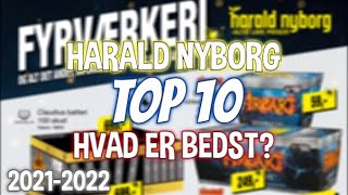 FYRVÆRKERI 20212022  TOP 10 OVER HARALD NYBORGS FYRVÆRKERI [upl. by Rumpf]