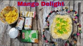 Mango Delight Creamy Mango recipe By ideas by Mishu [upl. by Elery]