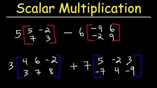 Scalar Multiplication of Matrices and Matrix Operations [upl. by Delphinia]