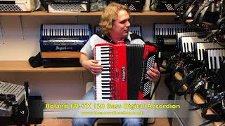 Roland FR7X 120 Bass Digital Accordion [upl. by Nattirb]