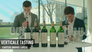 Verticale Tasting Château Gruaud Larose  Saint Julien Bordeaux wine [upl. by Ellehcear]