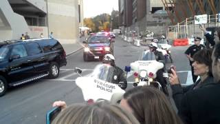 Dalai Lama arrives at Syracuse University for the One World Concert [upl. by Beth]