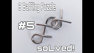 EASY METAL WIRE PUZZLE 5 SOLVED [upl. by Oinafipe]