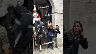 Hilarious Reaction Pushed against the wall challenge Epic Moments Horse Guards  😂🤣🔥🐴📹 [upl. by Leizo]