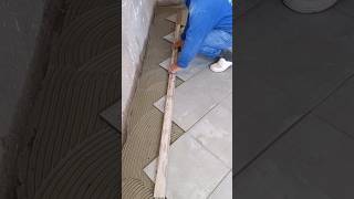 Teach beginner craftsmen Easy way to cut ceramic tiles at 45 angles [upl. by Rodama179]