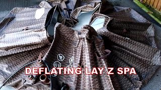 Lay Z Spa deflating taking down for Winter [upl. by Wynnie577]