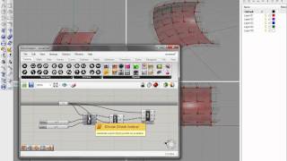 Rhino Grasshopper  Array tspline object along a surfacemov [upl. by Adnarym500]