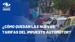 Impuesto automotor 2024 Gobierno colombiano dejó listo el decreto que fija las nuevas tarifas [upl. by Asilrak]