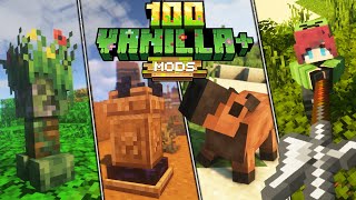 100 TOP Vanilla Mods For Minecraft 1202  2023 Forge amp Fabric [upl. by Barncard216]