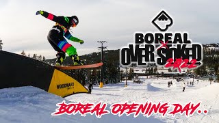 Opening Day Boreal Tahoe 2223 Snowboarding [upl. by Yhtomit488]