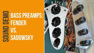 Bass Preamps Fender VS Sadowsky [upl. by Amsa476]