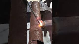 technique for welding thin metal in joint gaps metal welding art diy weld [upl. by Ingrim]