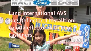 Installing AVS Bug deflector on a 2011 Ford Edge [upl. by Sinegold]