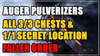 Auger Pulverizers in Zeffo All 33 Chests amp 11 Secret Location Fallen Order [upl. by Doherty773]