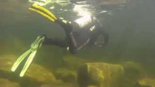 Scuba Diving With A Largemouth Bass in Sebago Lake Maine [upl. by Geibel]