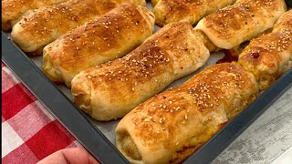 KAHVALTIYA YAPIYORUM 👍YERKEN YUMUŞACIK AĞIZDA ERİYOR 👌MAYALI HAMURDAN PATATESLİ KOLAY BÖREK👍 [upl. by Akinirt]