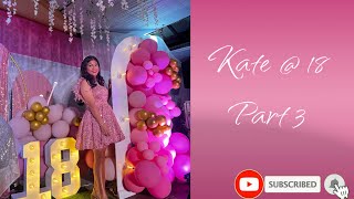 Kate’s birthday part 3 birthday debut viral [upl. by Enneles]