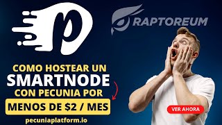 Hostear un SmartNode de Raptoreum en la Plataforma Pecunia [upl. by Tarazi]