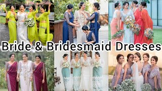 Bride amp Bridesmaid Dresses  Bridesmaid Dress Designs  Bridal Saree Designs AshiFashion [upl. by Demaria]