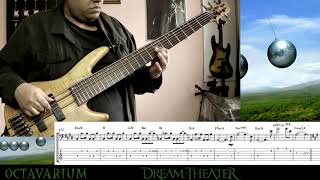 Octavarium Dream Theater  bass cover sheet musictab included [upl. by Fidelas355]