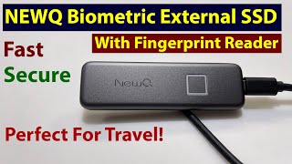 NewQ Encrypted USB External SSD Drive With Biometric Fingerprint Reader [upl. by Yesima]