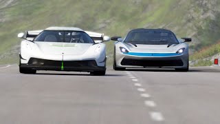 Pininfarina Battista vs Koenigsegg Jesko vs Bugatti Chiron Super Sport 300 vs Ferrari LaFerrari [upl. by Rafe]