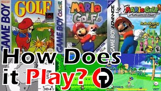 All 3 Mario Golf Gameboy Games Review amp Demonstration [upl. by Cecilla]