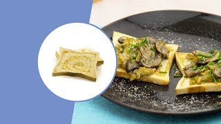 Koolhydraatarm Recept Toast Roerei Champignons  Protiplan Eiwit Dieet [upl. by Ulland]