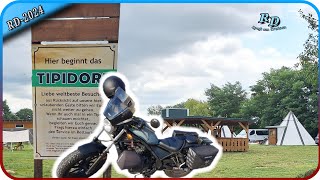 Mopedtour zur Müritz 》1Stop Campingplatz Bertingen ⛺️ TIPIDORF 🛶 hondarebel [upl. by Camey]