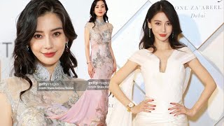 Angelababy makes a spectacular return at the BAFTA awards ceremony perfect beauty and figure [upl. by Enelyar431]