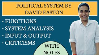 Political System by David Easton  System Analysis  Input Output Analysis in System Approach [upl. by Neetsuj55]