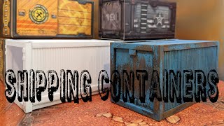 Shipping Containers Cheap Styrene Scratch Build [upl. by Yovonnda]