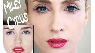 Miley Cyrus Wrecking Ball Makyajı quotMiley Cyrus Makeup tutorialquot [upl. by Eintihw]