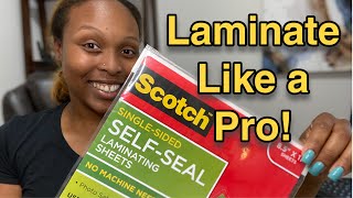 Secrets to Laminate EASY Like a Pro [upl. by Lorilyn]