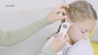 Microlife IR 210 Ear thermometer with hygienic probe cover and ACCUsens guidance system  LT Sub [upl. by Asilam]